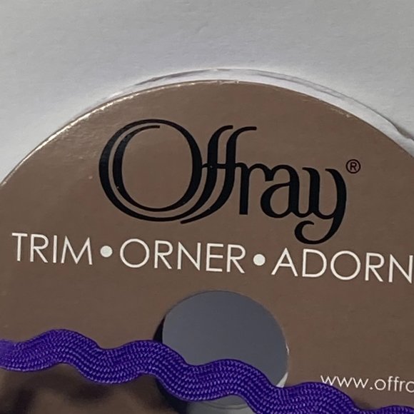 Purple Ric Rac Trim Ribbon Offray 12 Rolls Craft Scrapbook Card Making Gifts - Picture 11 of 14